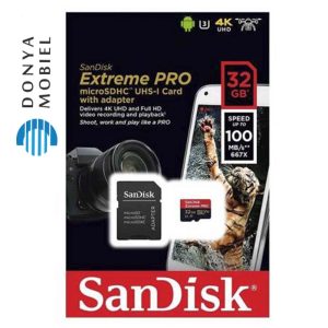 کارت حافظه Sandisk Micro SD32 GB 100 MB/S 667x