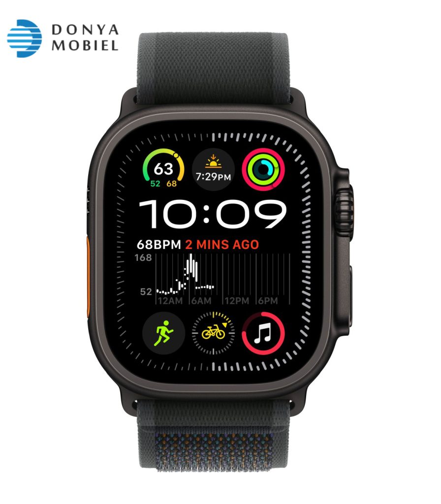 اپل واچ اولترا 2 جدید iWatch Ultra بندTrail Loop مشکی