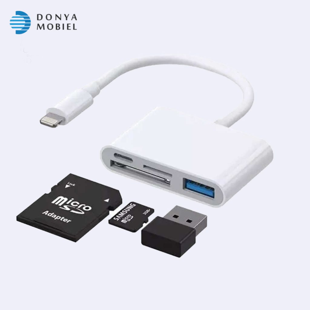 مبدل لایتنینگ چهار پورت Joyroom S-H142 Lightning To Usb Otg