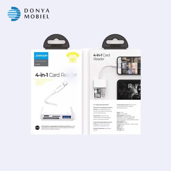 مبدل لایتنینگ چهار پورت Joyroom S-H142 Lightning To Usb Otg