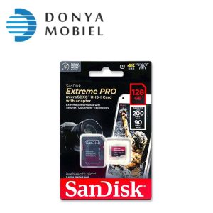 کارت حافظه microSDسن‌دیسک مدل Sandisk 128GB Extreme PRO UHS-I U3 microSDXC Card 200MB/s( رم128 )