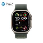 اپل واچ اولترا 2 جدید iWatch Ultra 2 New 49mm بند Alpine Loop سبز تیره / بدنه نچرال