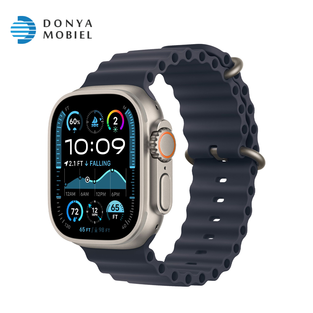 اپل واچ اولترا 2 جدید iWatch Ultra 2 New 49mm بند Ocean Band آبی / بدنه نچرال