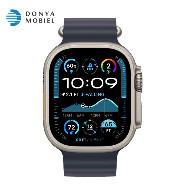 اپل واچ اولترا 2 جدید iWatch Ultra 2 New 49mm بند Ocean Band آبی / بدنه نچرال
