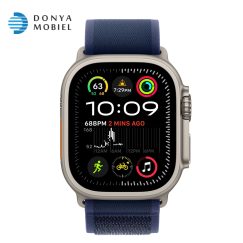 اپل واچ اولترا 2 جدید iWatch Ultra 2 New 49mm بند Trail Loop آبی / بدنه نچرال