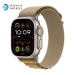 اپل واچ اولترا 2 جدید iWatch Ultra 2 New 49mm بند Alpine Loop بژ / بدنه نچرال