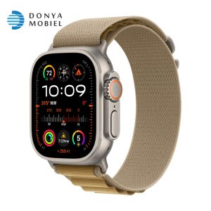 اپل واچ اولترا 2 جدید iWatch Ultra 2 New 49mm بند Alpine Loop بژ / بدنه نچرال
