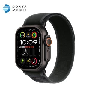 اپل واچ اولترا 2 جدید iWatch Ultra 2 New 49mm بند Trail Loop مشکی / بدنه مشکی