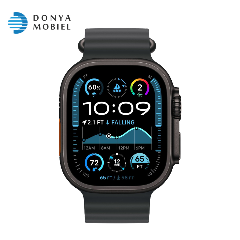 اپل واچ اولترا 2 جدید iWatch Ultra 2 New 49mm بند Ocean Band مشکی / بدنه مشکی