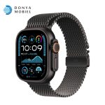 اپل واچ اولترا 2 جدید iWatch Ultra 2 New 49mm بند Titanium Milanese Loop مشکی / بدنه مشکی
