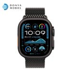 اپل واچ اولترا 2 جدید iWatch Ultra 2 New 49mm بند Titanium Milanese Loop مشکی / بدنه مشکی