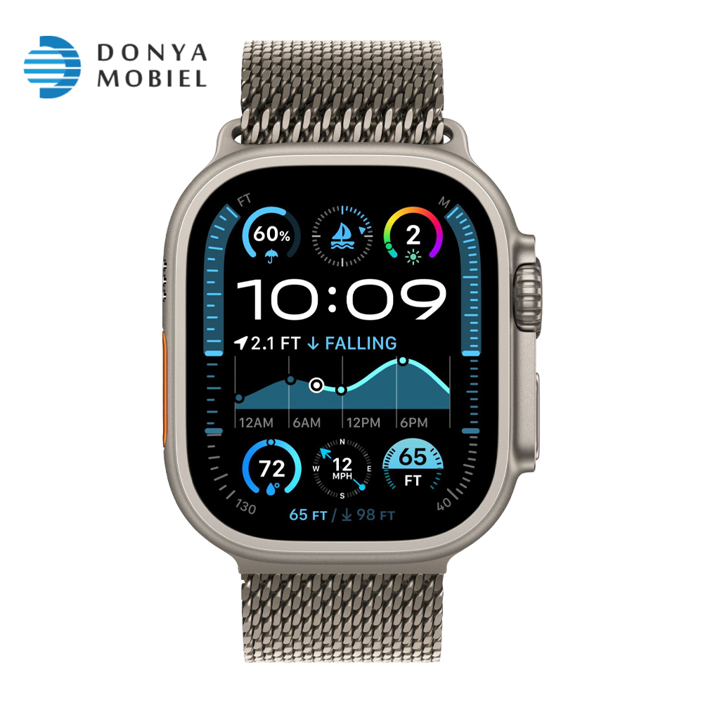 اپل واچ اولترا 2 جدید iWatch Ultra 2 New 49mm بند Titanium Milanese Loop نچرال / بدنه نچرال
