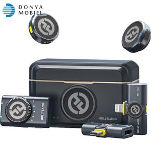 میکروفون یقه ای بی سیم Hollyland LARK M2 DUO 2 Person Wireless Combo