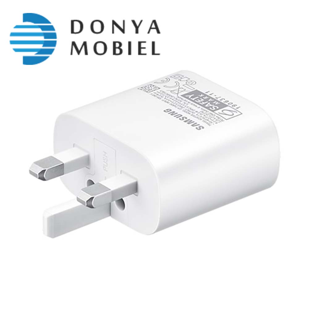 شارژر و اداپتور25وات اصل سامسونگ تایپ سی