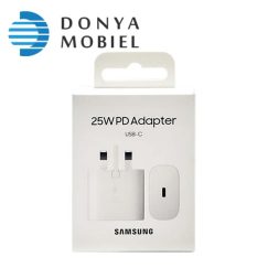 شارژر و اداپتور25وات اصل سامسونگ تایپ سی