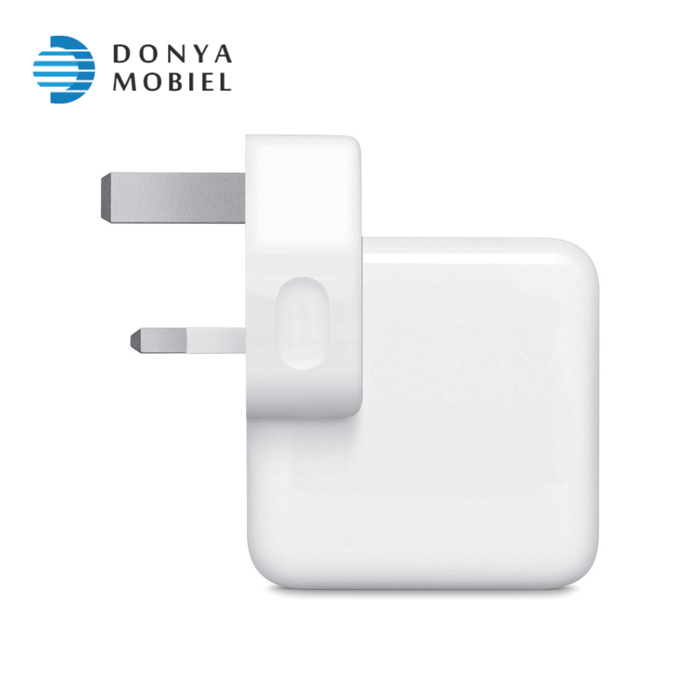 شارژر دیواری اپل مدل Dual USB-C توان 35 وات سه شاخه
